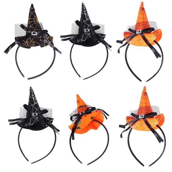 

dog apparel 6pcs headbands witch hat headband party (random style)