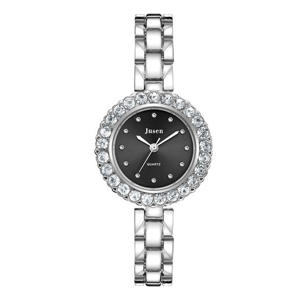 

elegant ladies watches for woman casual arrival creative lady student diamond steel strap small fashion designers bracelet watch spot wrist, Slivery;brown