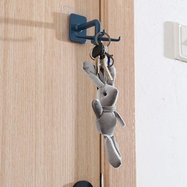 

hooks & rails 1 piece of multifunctional 360-degree rotatable four-claw hook storage rack punch-free