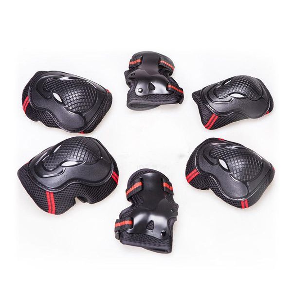 

elbow & knee pads suitable for 6 pieces of scooters, bicycles, pads, and children wrist, Black;gray