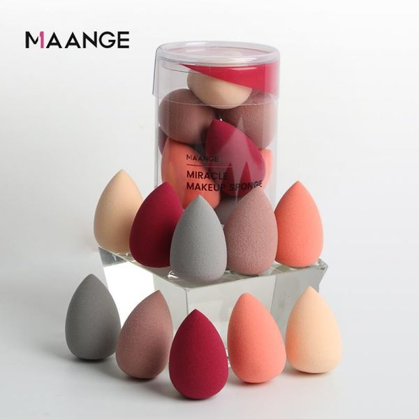

sponges, applicators & cotton 10pcs/set cosmetic puff foundation sponge bb cream blush blending powder smooth wet and dry use makeup tools