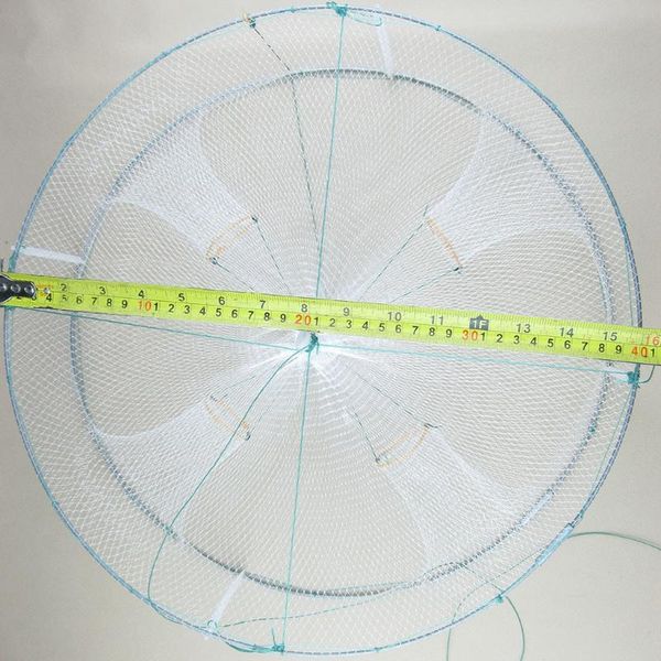 

fishing accessories net mesh fish basket shrimp minnow lobster crab big trap cages portable bait 6.6