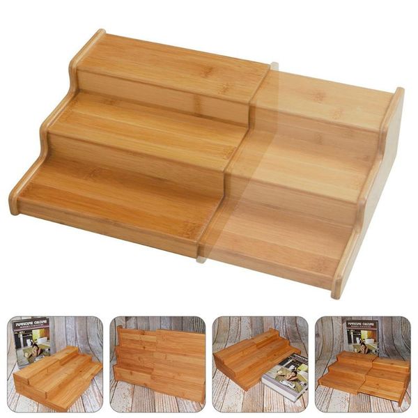 

multi-function storage rack seasoning bottle holder cruet supporter bamboo kitchen & organization