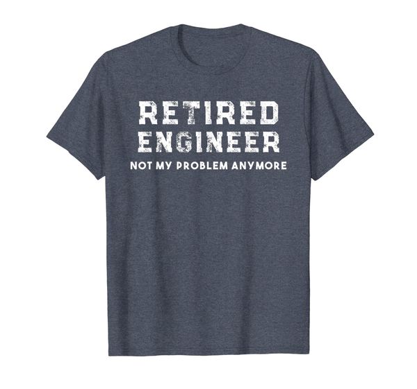 

engineer retirement gift retired engineer shirt, White;black