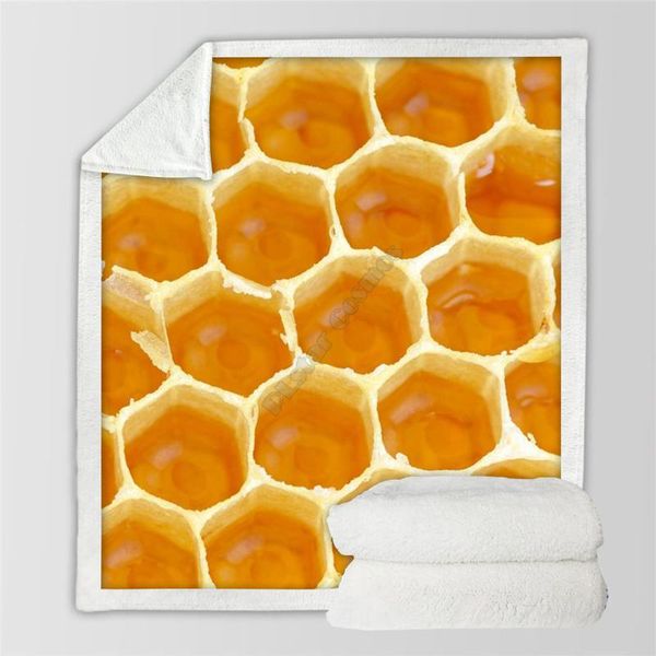 

blankets plstar cosmos bee fleece blanket 3d print sherpa on bed home textiles dreamlike style-1