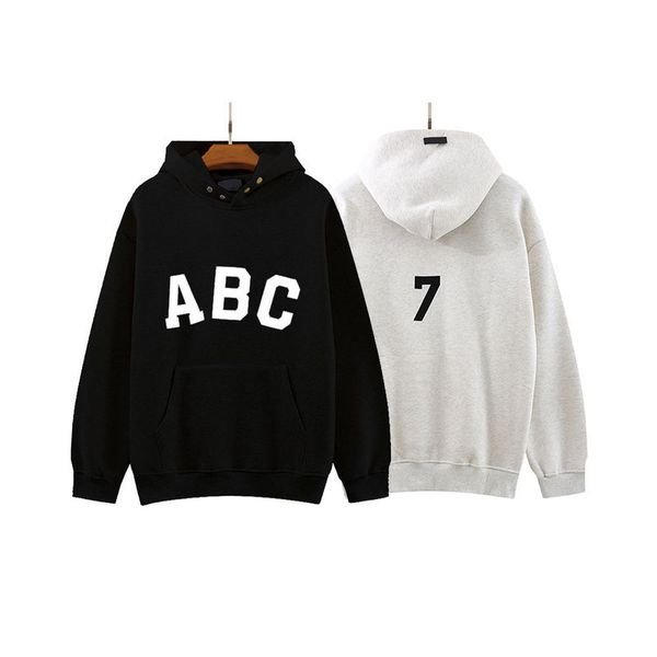 

mens hoodie with pattern embroidery sweatshirt terry jumpers spring autumn style hoodies, Black