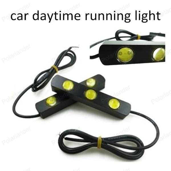 

panel lights 1 pair 3 leds 12v 8w universal led car daytime running light