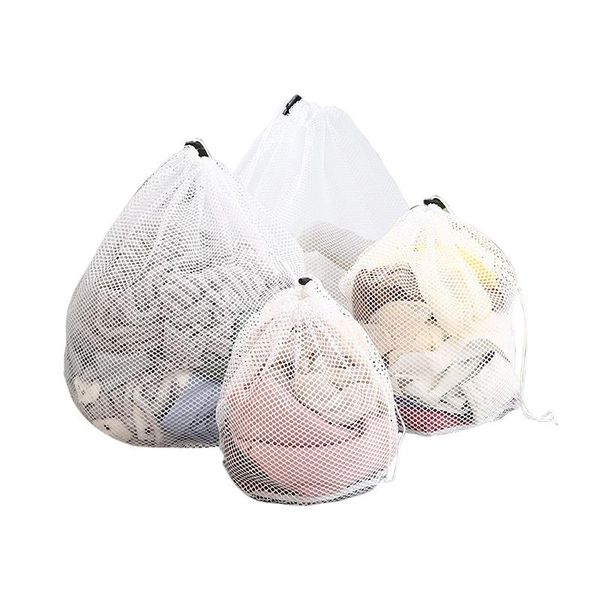 

laundry bags mesh drawstring net saver washing pouch strong machine thicken bag