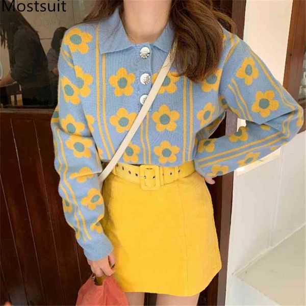 

winter 2 piece skirt suits sets women flower sweater+ mini belted skirt suits casual fashion korean sweet kawaii 2 pcs sets 210407, White
