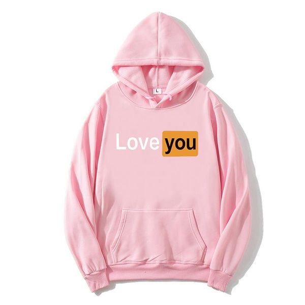 

men's hoodies & sweatshirts 2021men's true love&love you letters funny print harajuku casual mens male hoodie women streetwear hi, Black