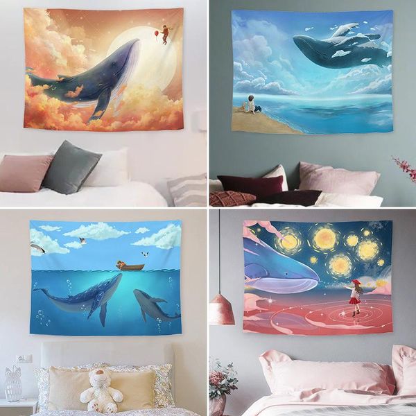 

tapestries 3d tapestry wall hanging aesthetic cartoon background clothes anime for kids room girls decoration accessories
