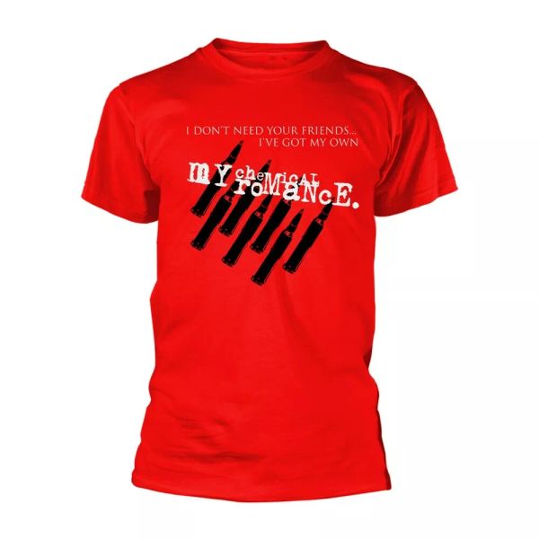 

my chemical romance gerard way friends official t-shirt men unisex, White;black