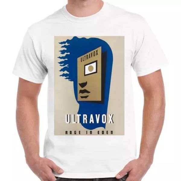 

ultravox rage in eden new wave pop retro t shirt 44, White;black