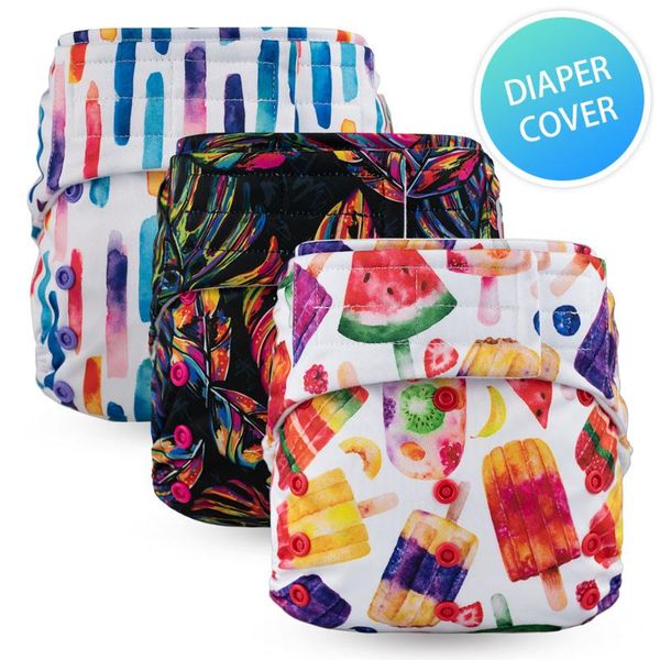 

cloth diapers 2021.11 arrival pattern hook & loop diaper cover washable baby nappy child infant
