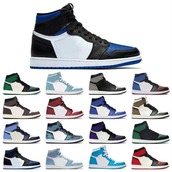 

original 1s 1 basketball shoes man woman white black what the university blue twist shadow toe pink glaze pine green metallic gold gamea30