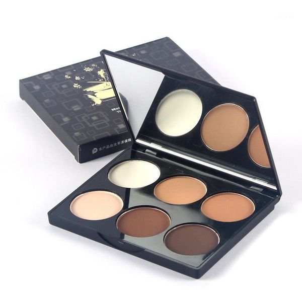 

makeup stereo brightening six colors highlight shadow combination repair capacity nose bronzers silhouette1