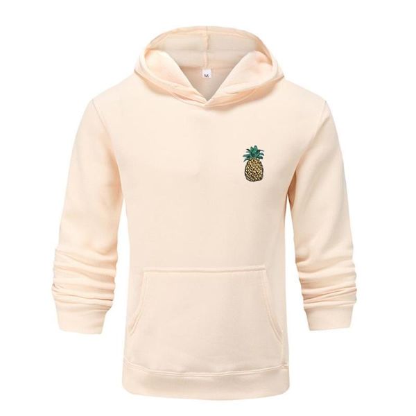 

men's hoodies & sweatshirts mens hooded long sleeved pockets casual hoodie fruit print solid autumn winter sweatshirt oversized, Black