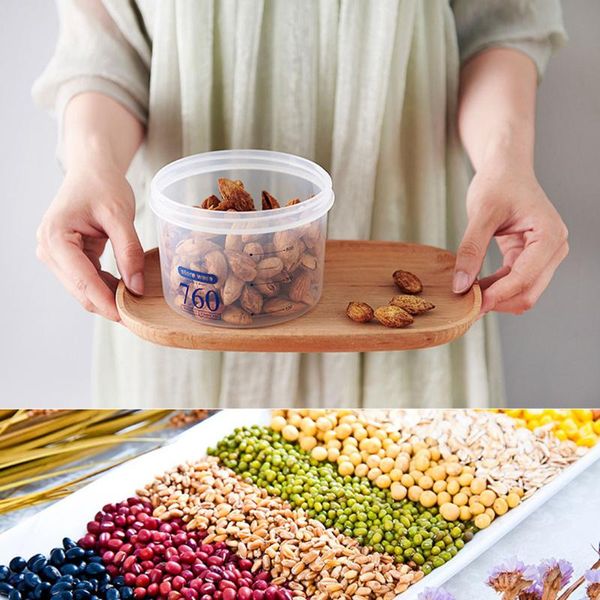 

storage bottles & jars 3 size kitchen food box milk powder jar tank airtight plastic containers sealed coarse cereals grain#g7