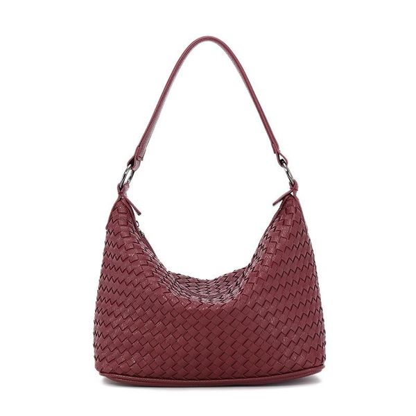

evening bags soft weave pu leather handbags for women small shoulder 2021 summer brand designer fashion luxury female tote