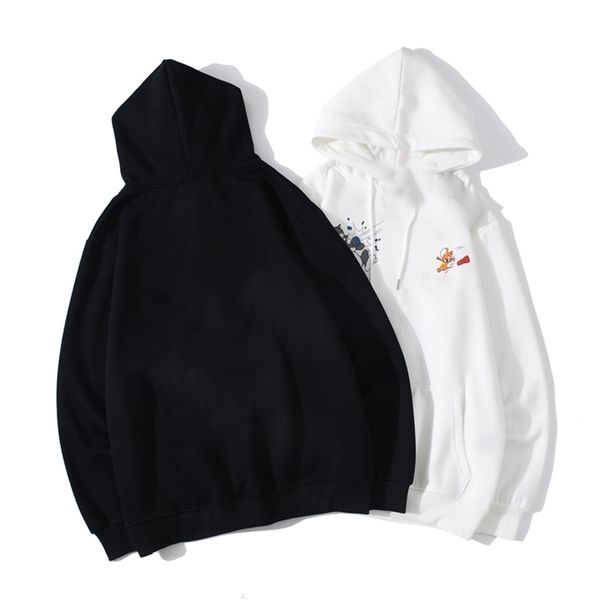 

mens hoodies streetwear hip hop casual loose fit women luxury long sleeve hoodie mens women couple's sweaters 1167i, Black