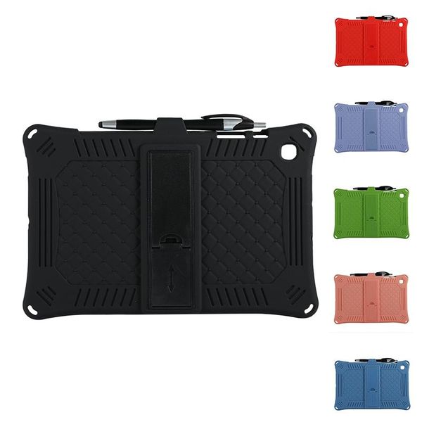

tablet case for galaxy tab s6 lite silicone stand with capacitor pen office home cell phone straps & charms