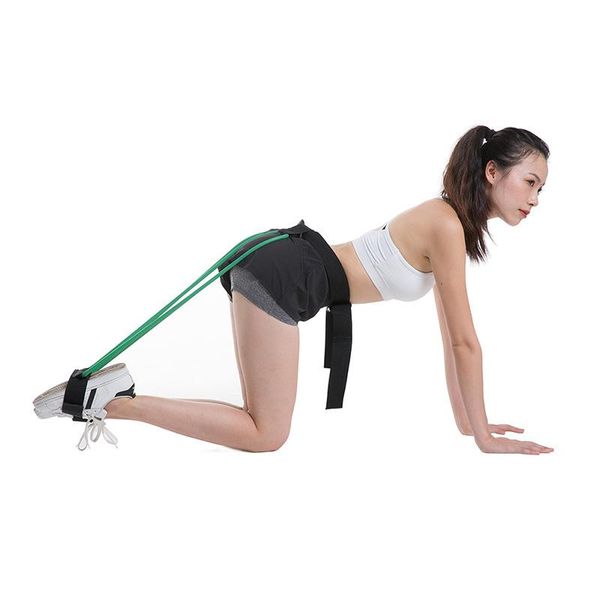 

resistance bands fitness booty adjustable waist belt pedal exerciser for bulegs muscle training elastic