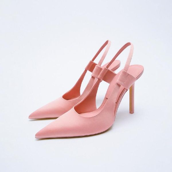 

sandals retro woman shoes stiletto heels suit female beige large size shallow mouth original lace up black pointed 2021 high gir