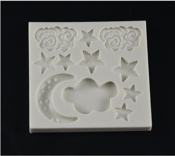 

cake tools star moon cloud shape cupcake chocolate candy silicone mold fondant border decoration silcone moulds