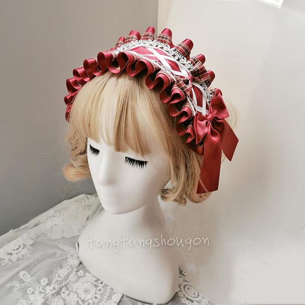 

other event & party supplies handmade lolita hair band little red riding hood headdress berry girl cute lace bow ornament wine cosplay headb