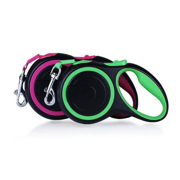 

pet dog traction rope wear-resistant nylon retractable large medium and small automatic cat collars & leashes