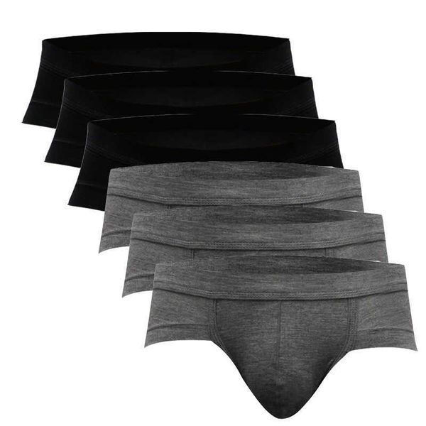 

mens underwear briefs modal low waist underpanties for men male panties briefs ropa interior hombre xl xxl xxxl selling 210707, Black;white