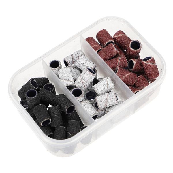 

nail gel 1 box of professional sanding rings manicure tools grinding, Red;pink