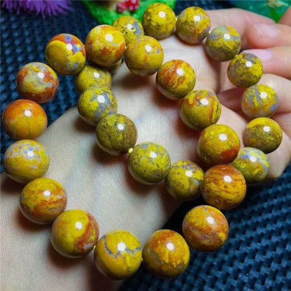 

13-12mm natural warring states zhanguo red beads bracelet beaded, strands, Black