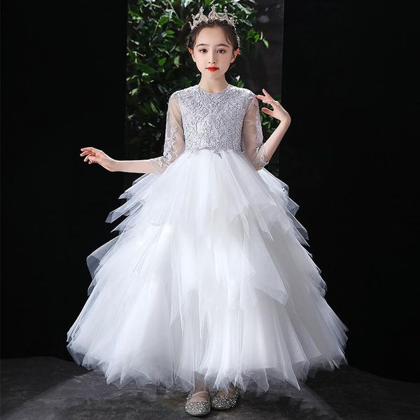 

girl's dresses children's princess dress summer white shawl, Red;yellow