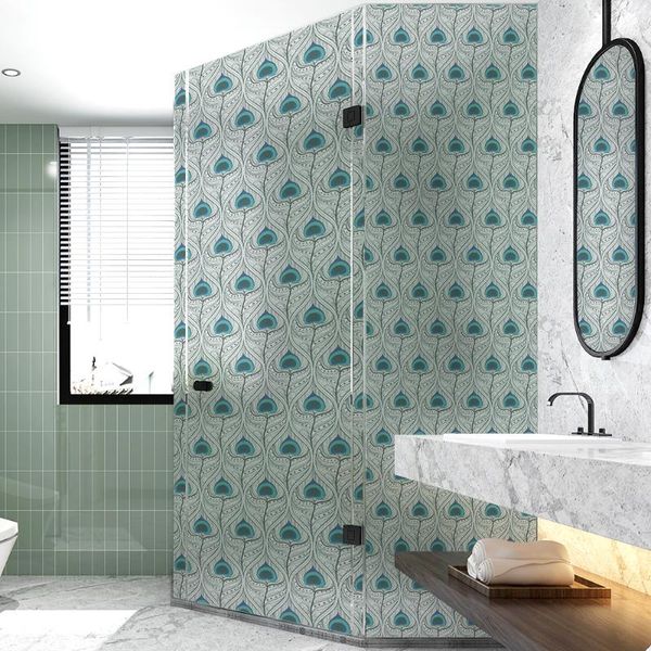 

window stickers 45*200cm stained glass electrostatic film frosted opaque privacy home decoration cling