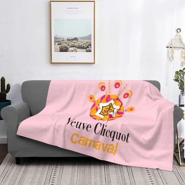 

blankets veuve clicquot pink blanket, luxurious soft and comfortable, anti-pilling,4 season blankets_vcmt15