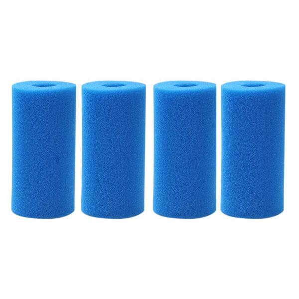 

pool & accessories 4pcs washable filters sponge cartridge reusable swimming filter foam replacements accessorie