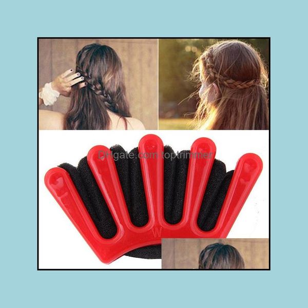 

bun maker aessories & tools productsfashion wonder sponge hair braider twist styling braid tool holder clip diy drop delivery 2021 9l5cj, Brown