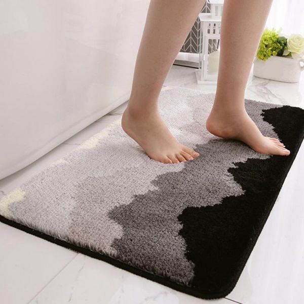 

anti-slip bath mat water absorption bathroom kitchen entryway floor carpet washable rug home decor mats