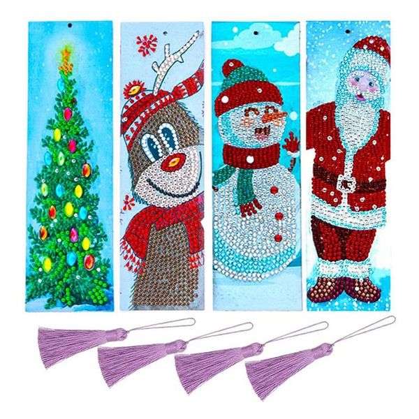 

bookmark 3 pcs 5d diamond diy painting leather tassel for making arts crafts students adults