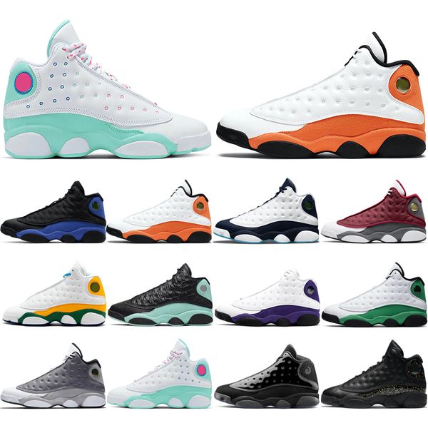 

man basketball shoes 13s fashion atmosphere grey aurora green cap and gown gold glitter island lakers obsidian playground red flint starfish