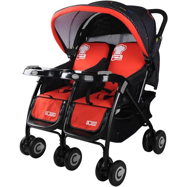 

twin baby stroller can be detached, sit and lie down, two-way lightweight folding second-child stroller, double strolle strollers#