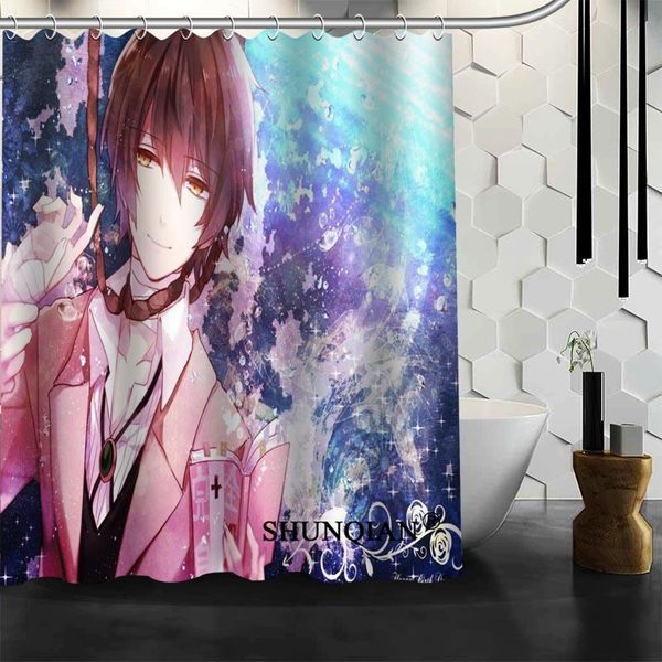 

shower curtains shunqian bungou stray dogs curtain funny for bathroom waterproof polyester fabric eco-friendly bath gift