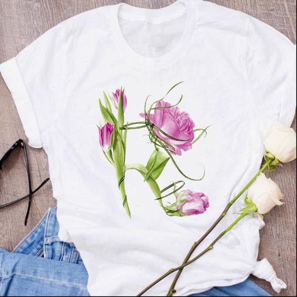 

graphic kawaii elegant cute fashion women t shirts clothes floral flower clothing tees print womens, White