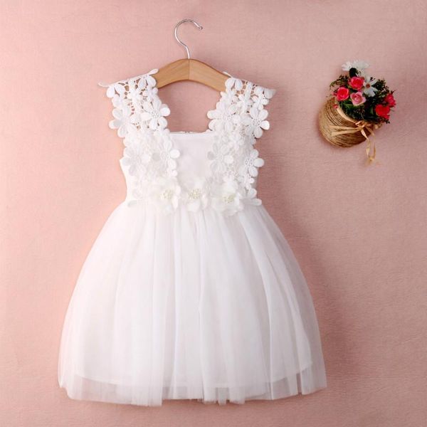 

1-7y children girls flower tulle tutu dress baby clothes 2021 summer sleeveless party pageant princess dresses kids outfits girl's, Red;yellow