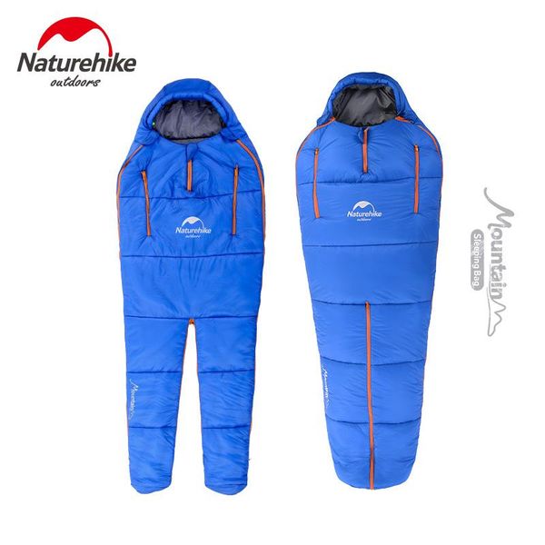 

naturehike outdoor humanoid cotton sleeping bag spliceable 1/2 persons walk wearable lazy waterproof bags