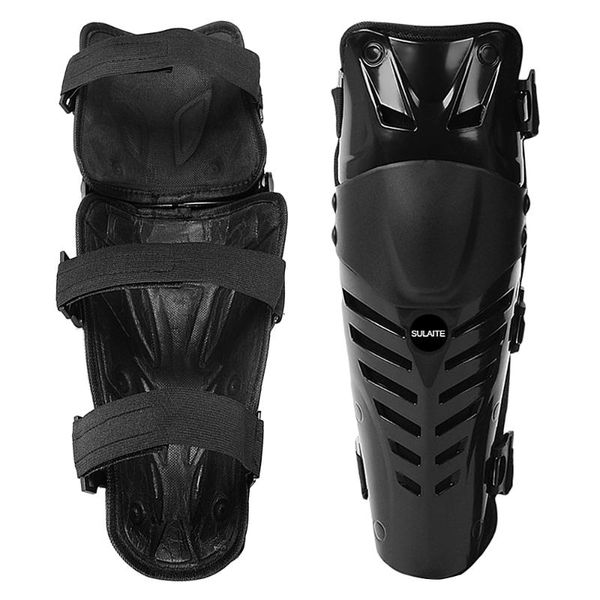 

pair knee pads for sports motorcycle pad motor racing protector guards cap guard braces over black elbow &, Black;gray