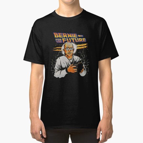 

men's t-shirts bernie for the future t-shirt sanders bttf back to republica, White;black