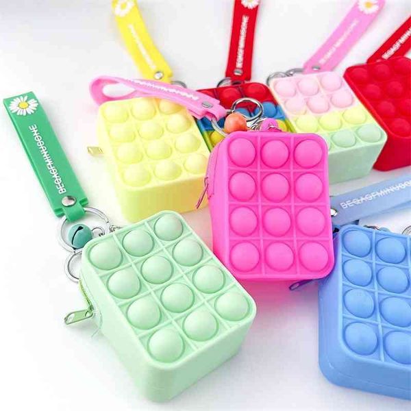 

rat killing pioneer key chain pendant bubble bag finger pinch music decompression thinking chess silicone zero wallet