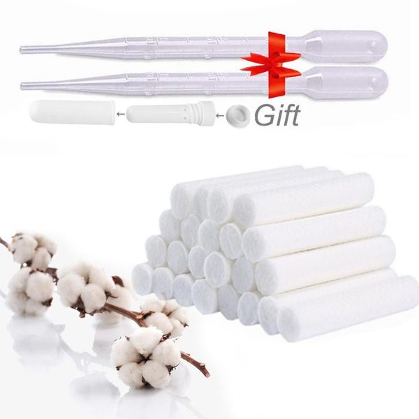 

storage bottles & jars 20-100pcs nasal inhaler replacement wicks for essential oil refill part sticks inhalers